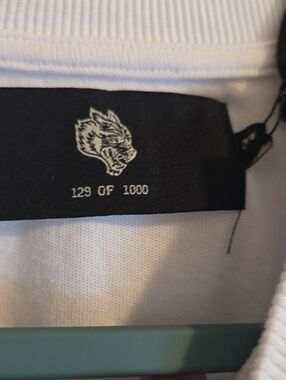 Limited Edition Darc Sport White Top with Embossed Wolf Tag 129 Of 1000
